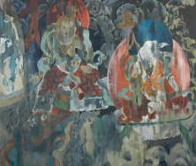 印度财神（西藏乃穷寺壁画摹品）